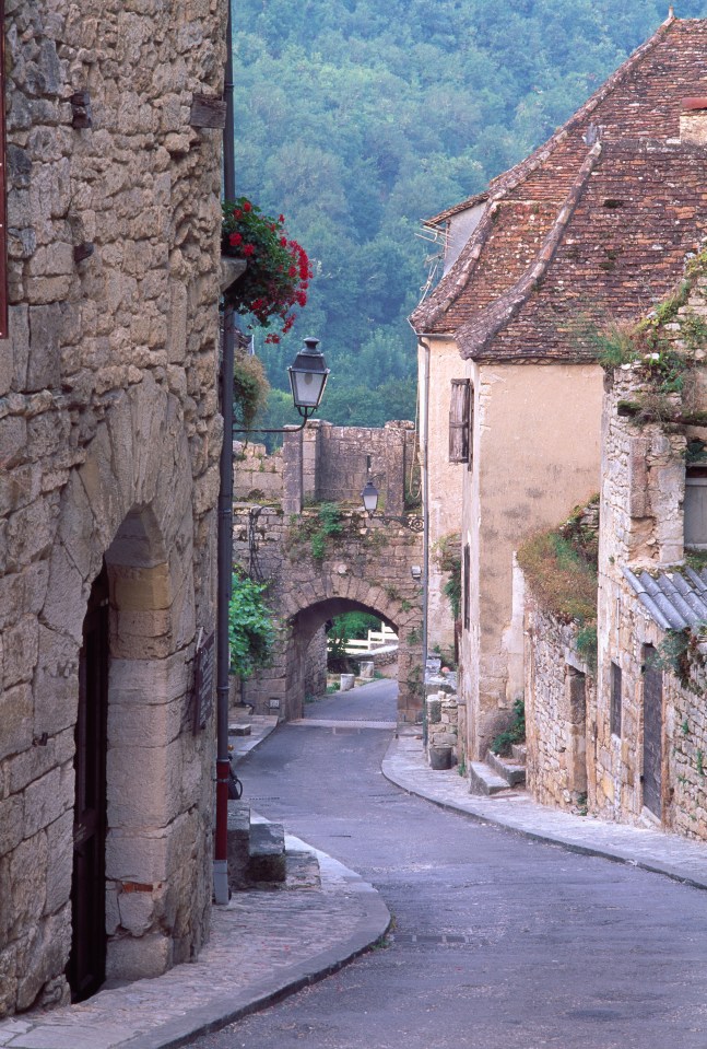 The sword flew hundreds of miles and landed in the wall of Rocamadour