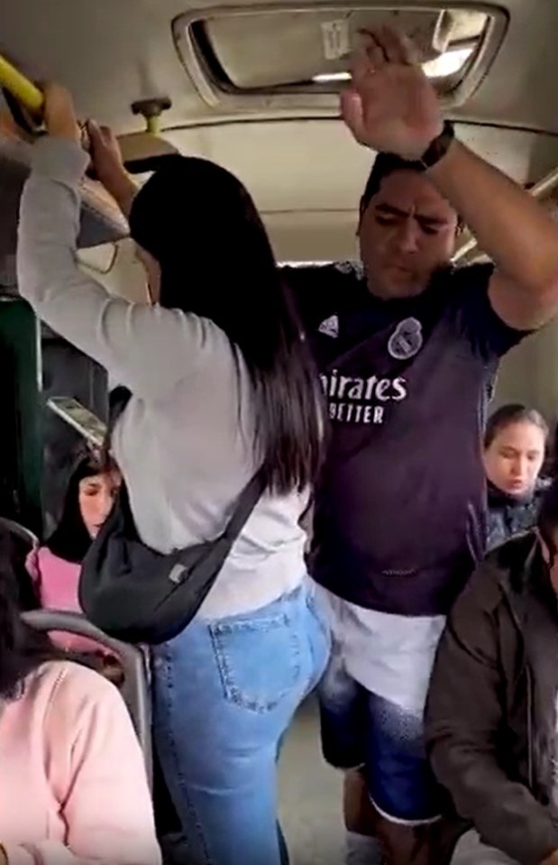 A new advert from the Peruvian police shows a man targeting a woman