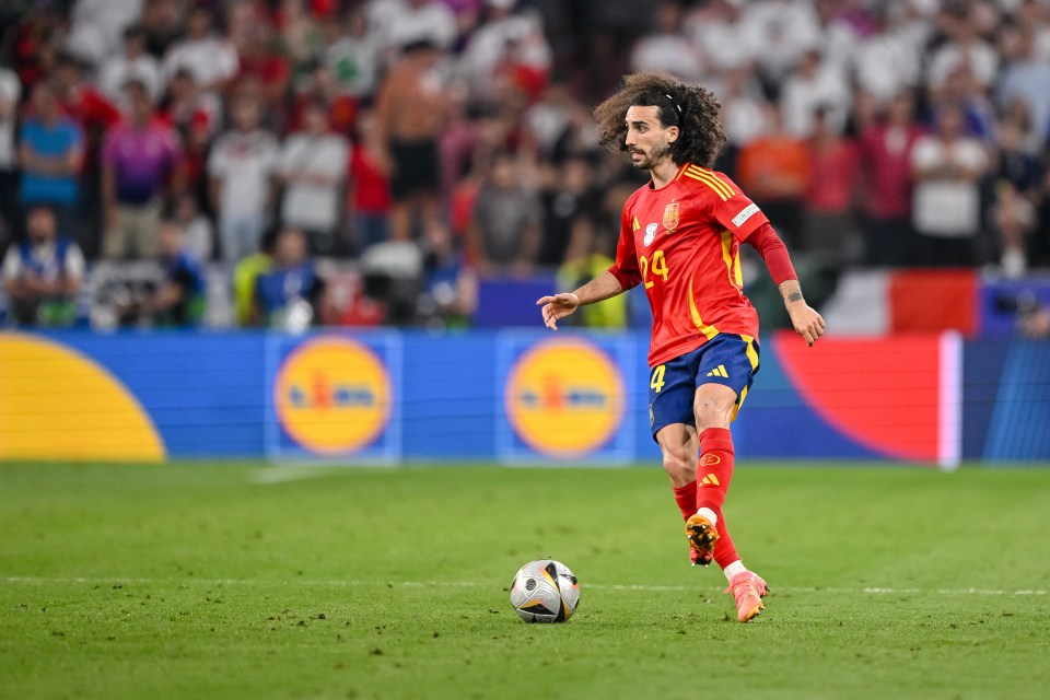 Marc Cucurella was jeered each time he touched the ball against France by local fans