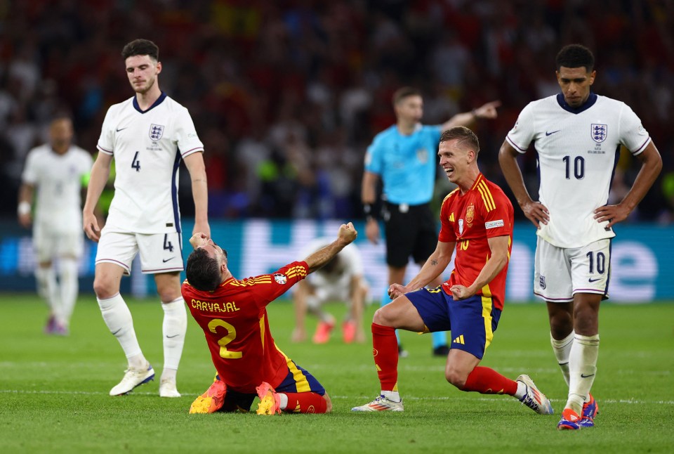 Three Lions stars were left devastated after falling short again