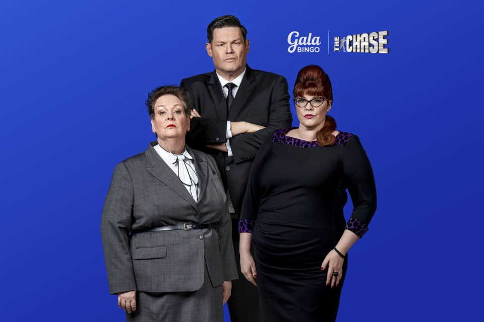 Three of the Chasers - Mark Labbett, Anne Hegerty and Jenny Ryan - are set for a brand new challenge