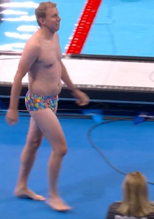 Fans were left in stitches after seeing a lifeguard’s bold outfit choice