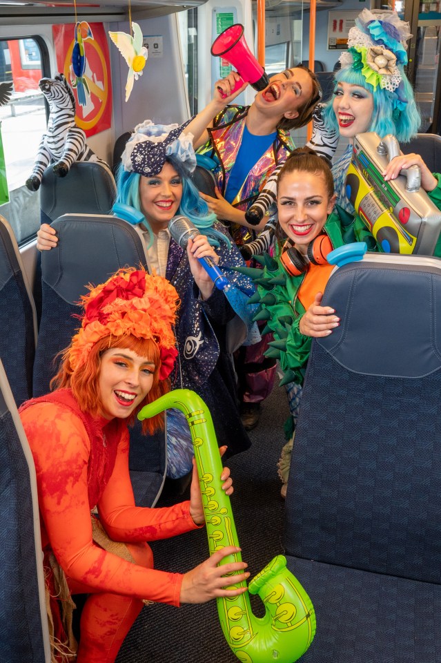 Children are often noisy on trains