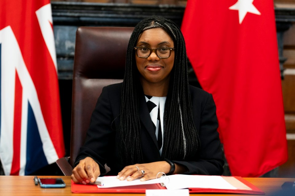 Kemi Badenoch during talks on an upgraded UK-Turkey free trade agreement