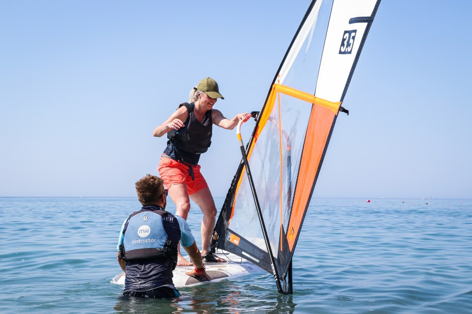 Give windsurfing a go with guidance from an instructor