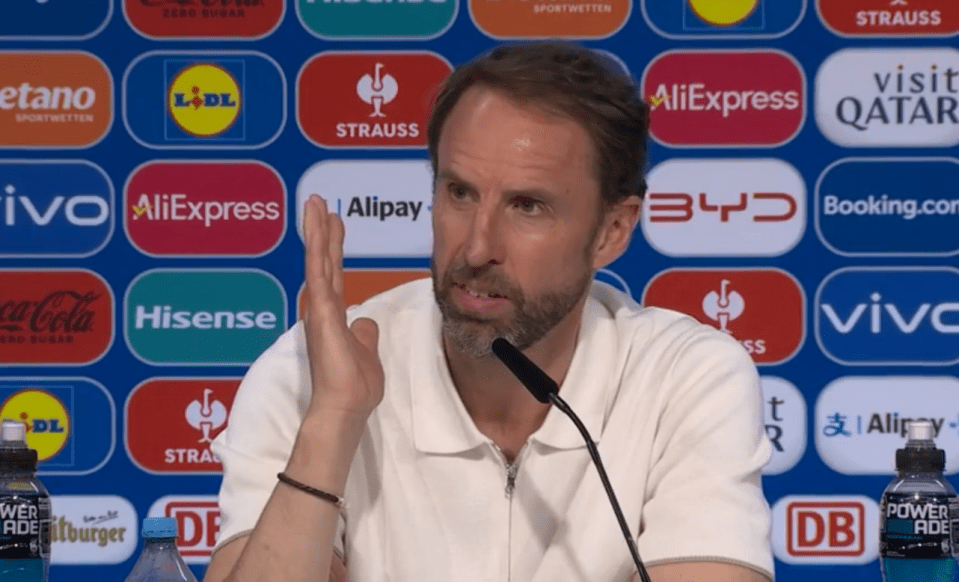 Gareth Southgate hit back at a journalist during a press conference after England's win over Switzerland