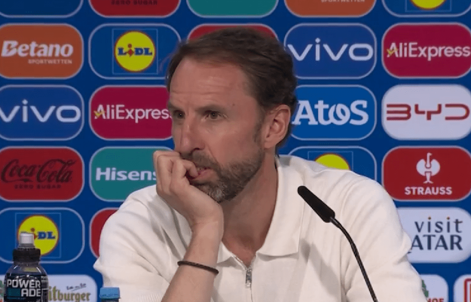 Southgate appeared mystified by the question