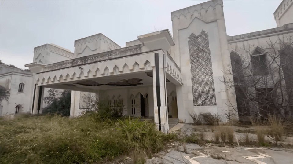 The palace, now abandoned for nearly two decades, was built as a replica of the White House