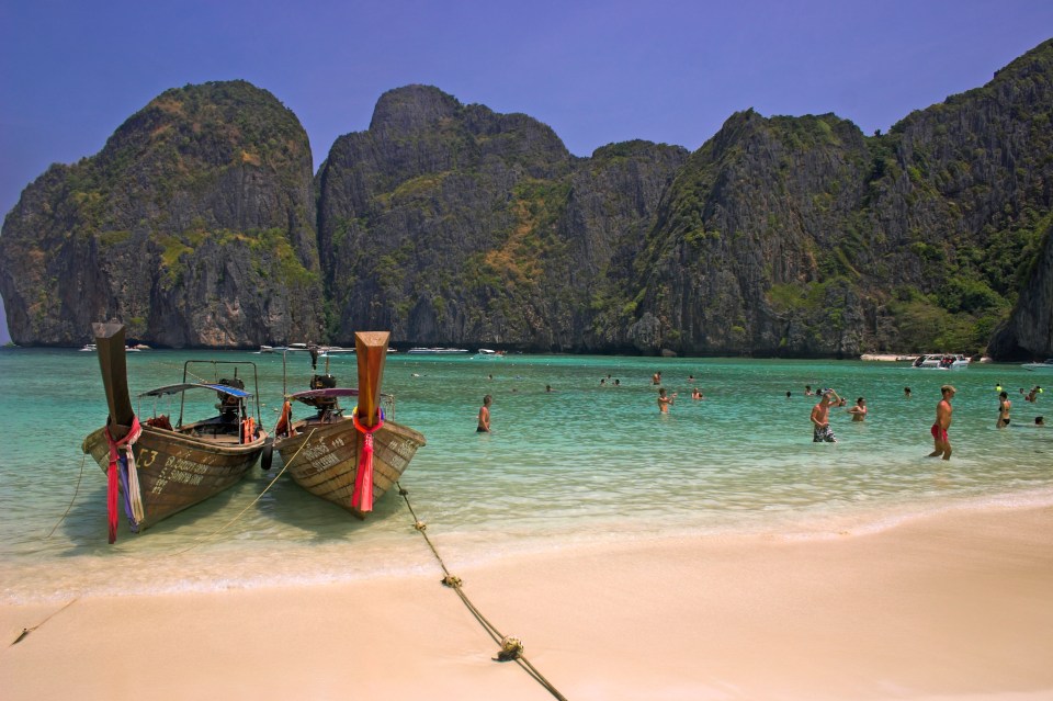 Maya Bay in Thailand is one of the most popular beaches in the country