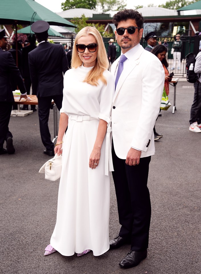 Katherine Jenkins and her husband Andrew Levitas were also in attendance