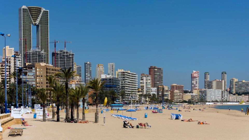 Tourists and locals can only hit the sands during the day