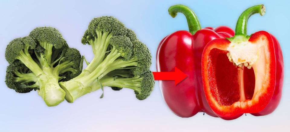 Cruciferous vegetables like broccoli can be problematic, so give bell peppers a go instead