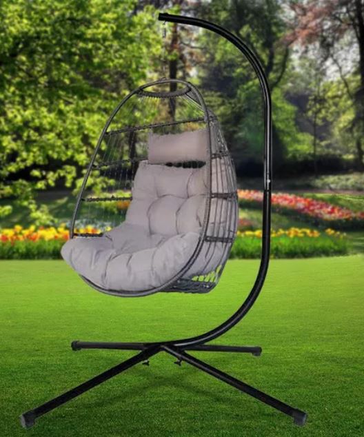 The Alivio Hanging Egg Chair is perfect for gardens