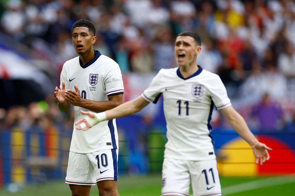 An England legend has called for Jude Bellingham and Phil Foden to be axed tomorrow