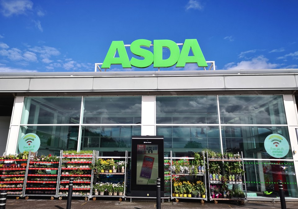 a store front with a sign that says asda