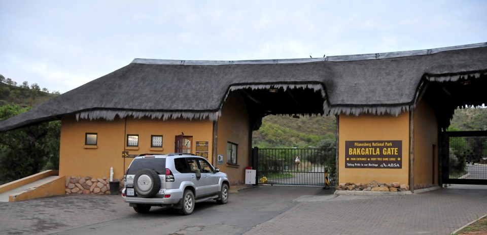 Bakgatia Gate in the game range in Pilanesberg National Park