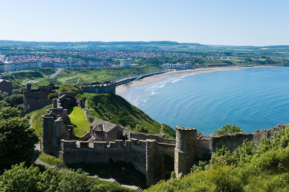 Visitors can head up to Scarborough Castle and take in views of the beach