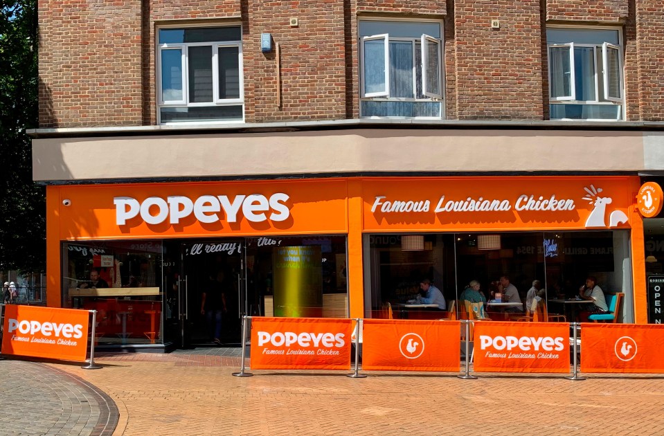 Popeyes is the fastest-growing chicken QSR brand in the UK