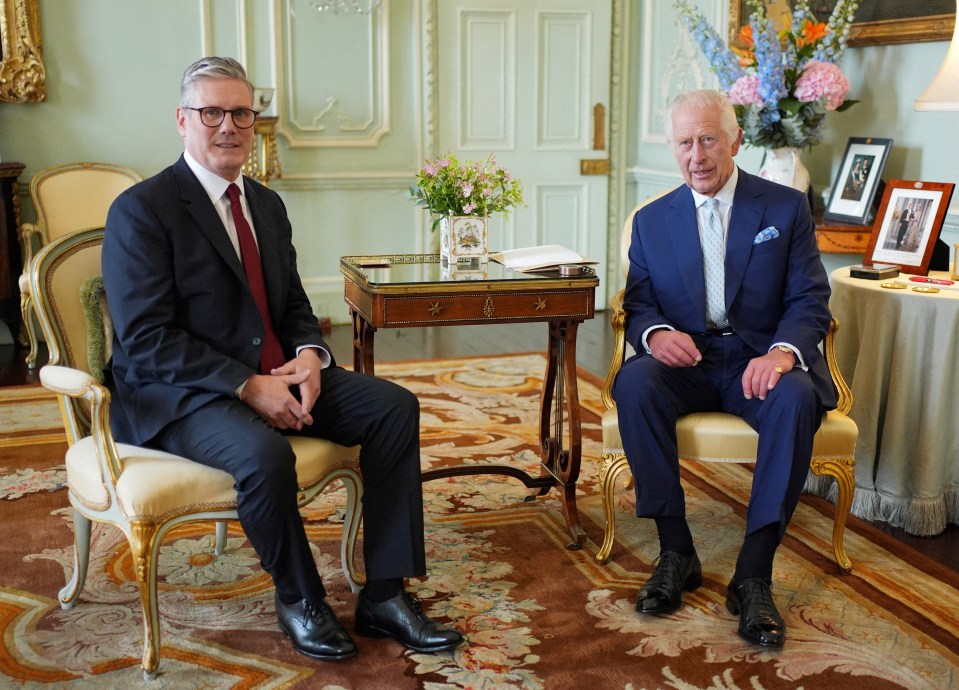 New Prime Minister Sir Keir Starmer meeting King Charles