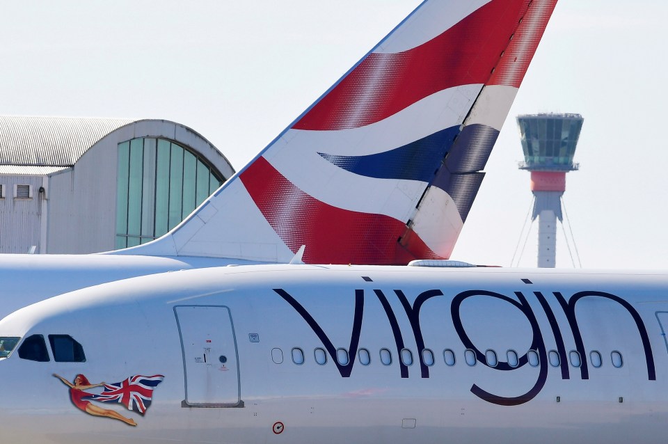 Both Virgin and British Airways have cancelled flights