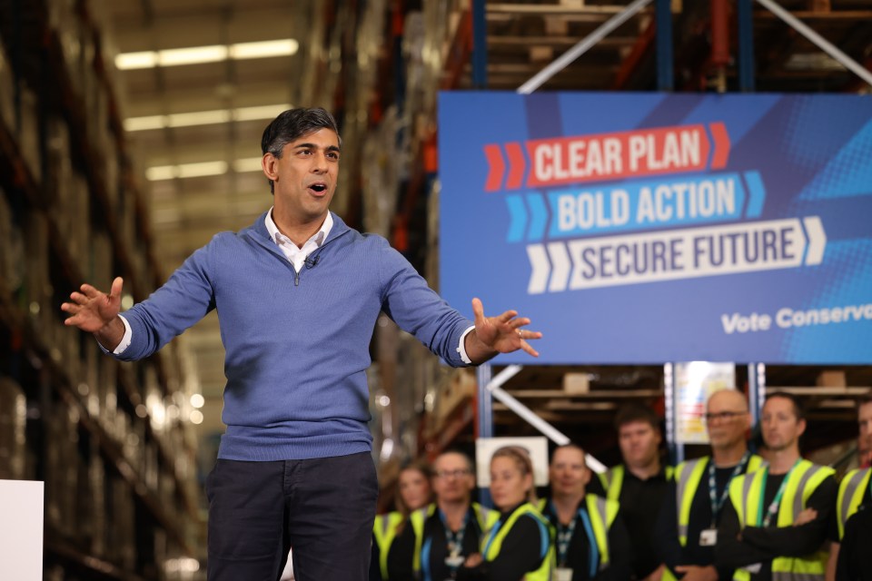 Rishi Sunak has promised that he will 'work my socks off' for the British public if he wins on Thursday