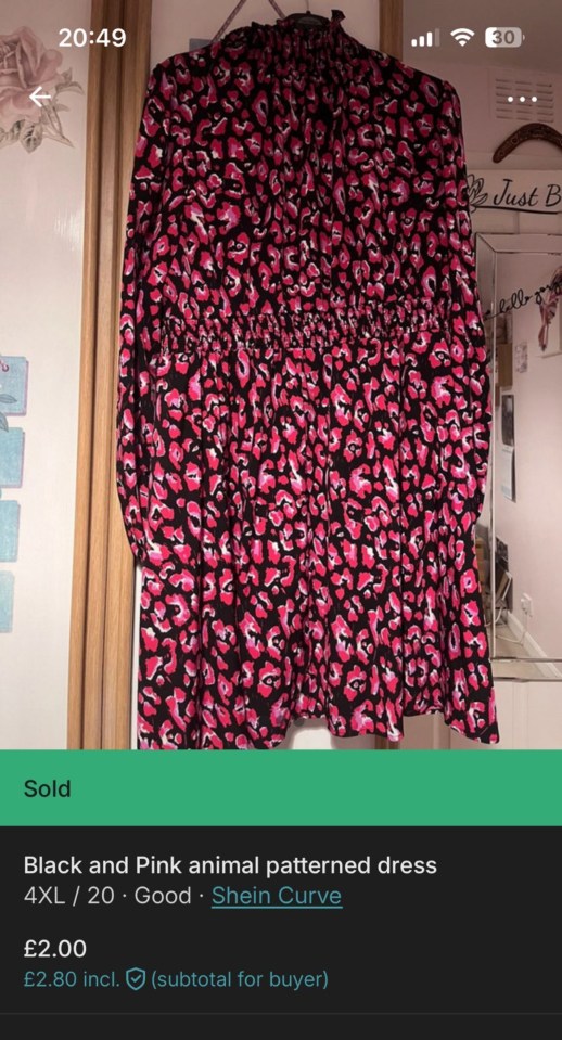 She sold her ‘fat clothes’on Vinted