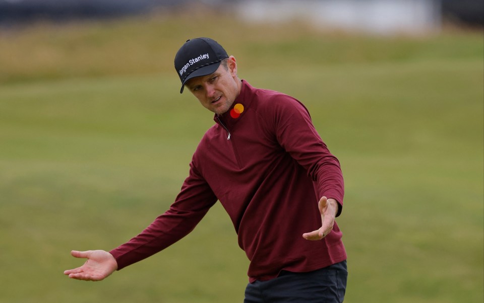 Justin Rose missed out on winning The Open