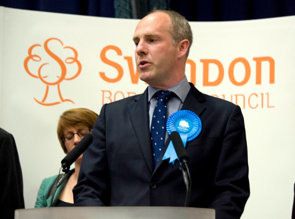 Justin Tomlinson has been ousted in Swindon North