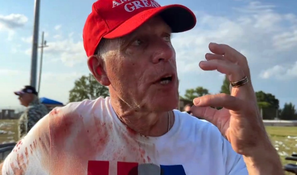 One bloodied attendee told the media about his attempts to help someone in the crowd