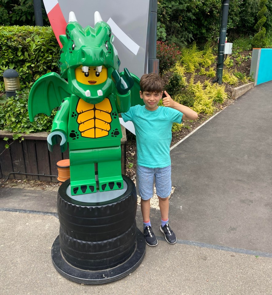 Anslow Junior with Lego pal