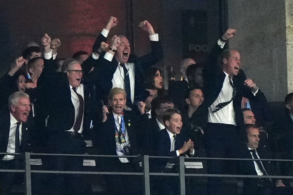 Celebrations in the VIP box