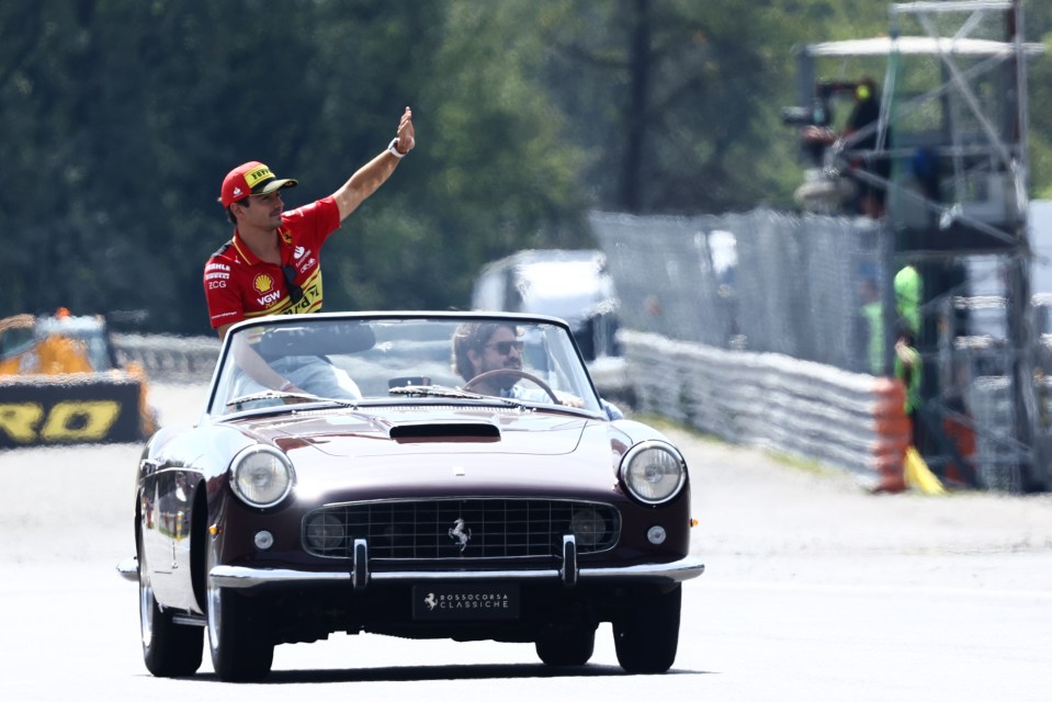 Charles Leclerc, pictured inside the car, at least year's race at Monza