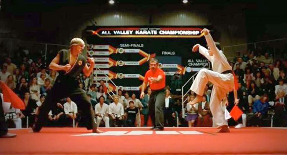 Cobra Kai recreated the iconic Karate Kid crane kick scene