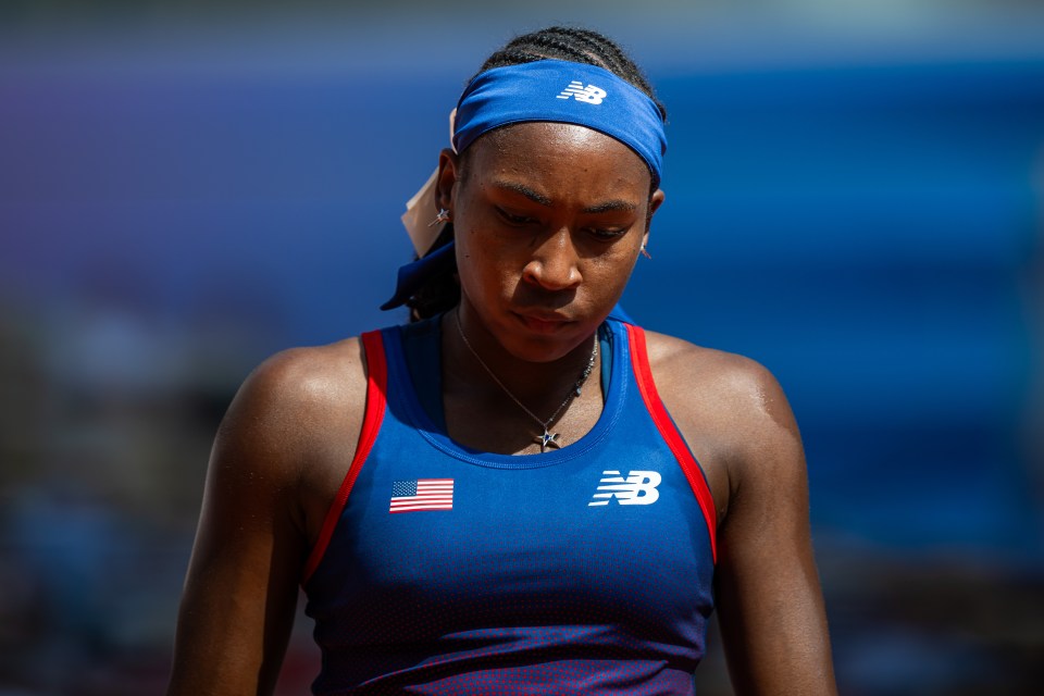 Gauff was left devastated with the call