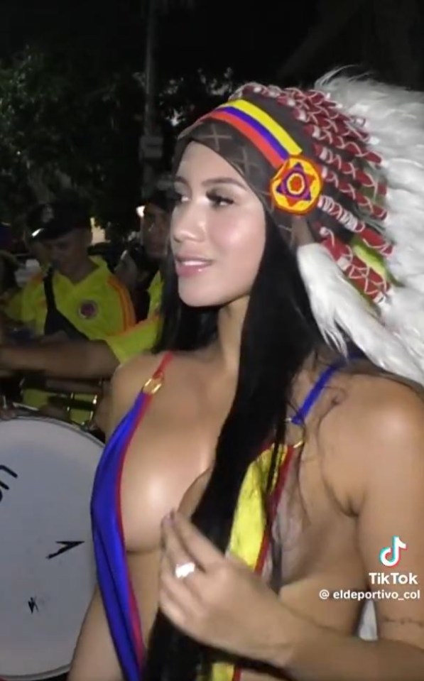 The Colombia follower was delighted after they beat Panama 5-0