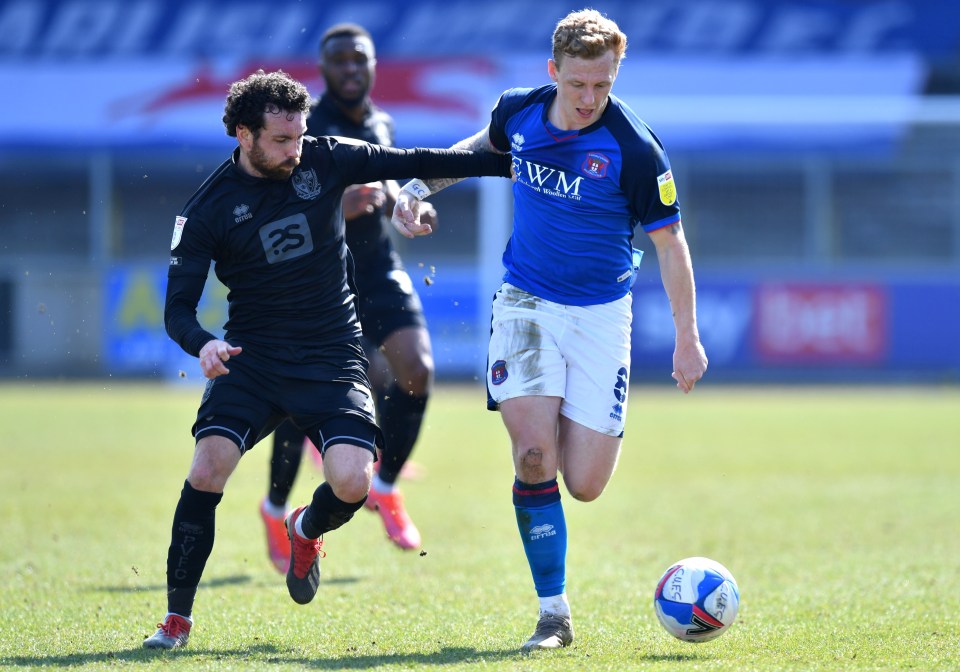 Callum Guy of Carlisle United is the breadwinner for the family