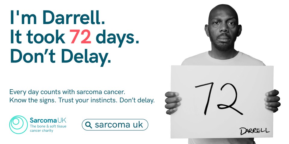 Darrell is sharing his story to raise awareness of sarcoma