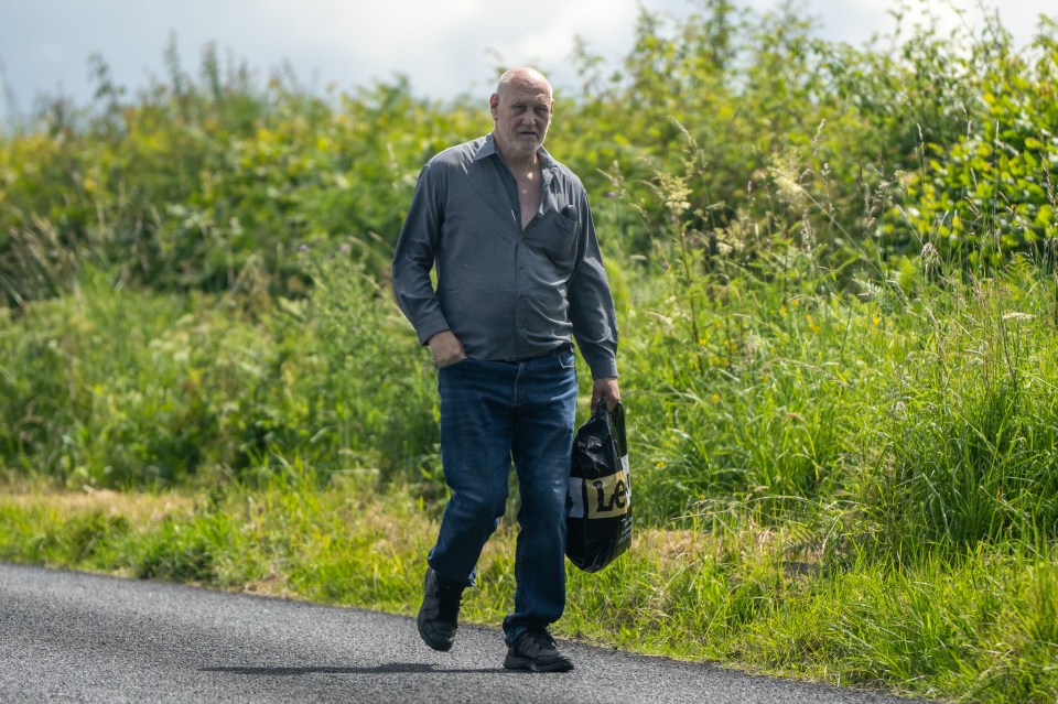 Lotto rapist Iorworth Hoare skulks along a country road in a village paralysed by fear