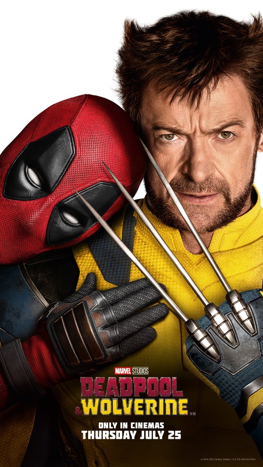 Hugh said: 'Real blood is harder to come by and that’s why the NHS needs heroes like you to donate', above the pair promoting new movie Deadpool & Wolverine