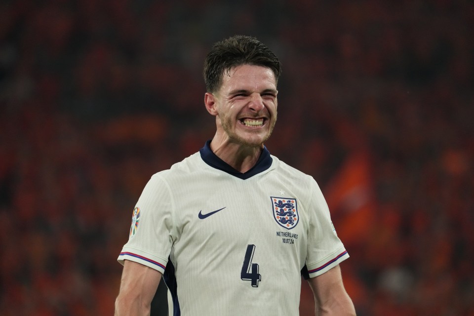 Declan Rice was one of England's better performers earlier in the tournament