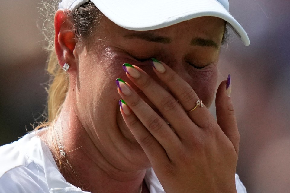 The 28-year-old had been bidding to reach her first Grand Slam final