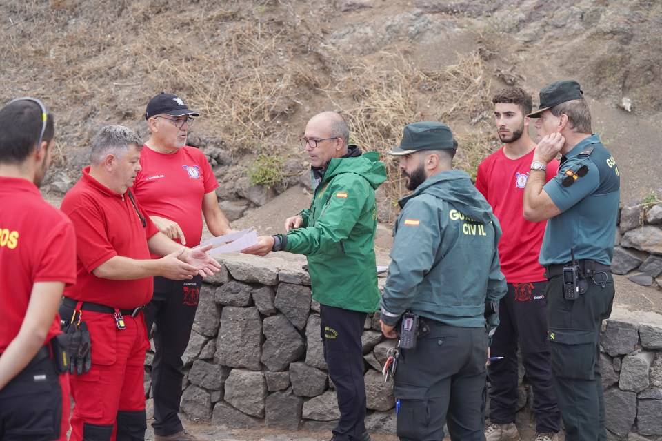 Mountain rescue and police during the search for Jay that was called off last week