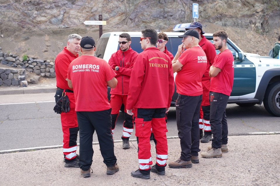 Dozens of troops during the macro search for Jay in Tenerife