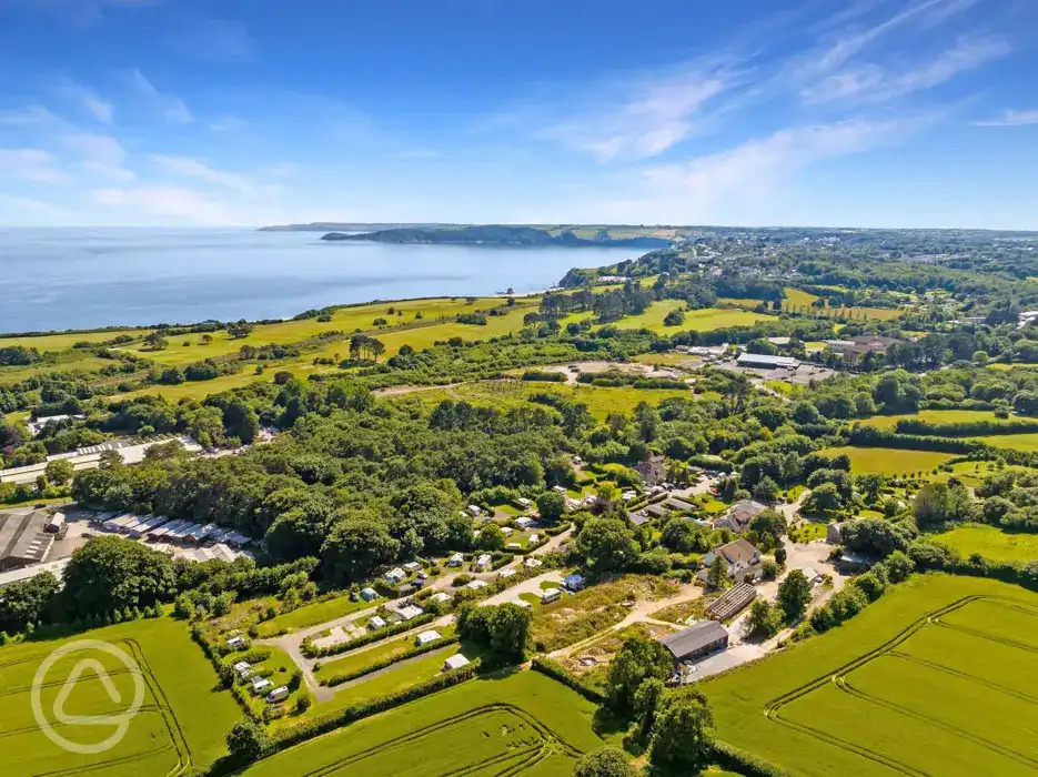 The Eden Project can be visited from East Crinnis Holiday Park