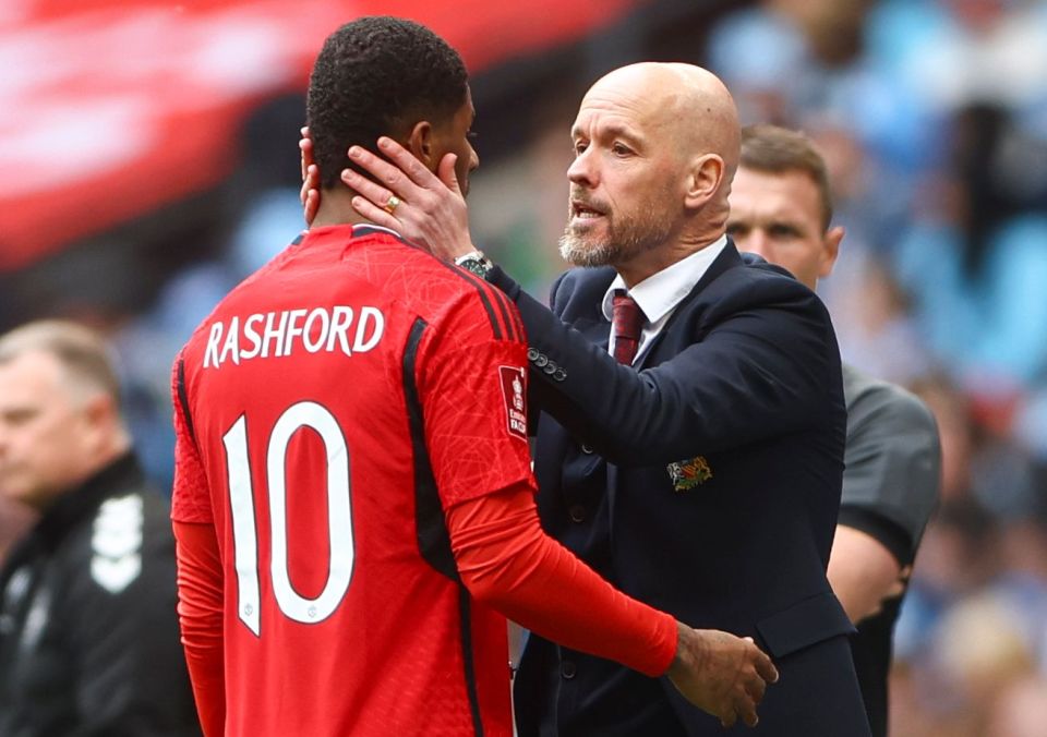 Marcus Rashford and Erik ten Hag do not see eye-to-eye