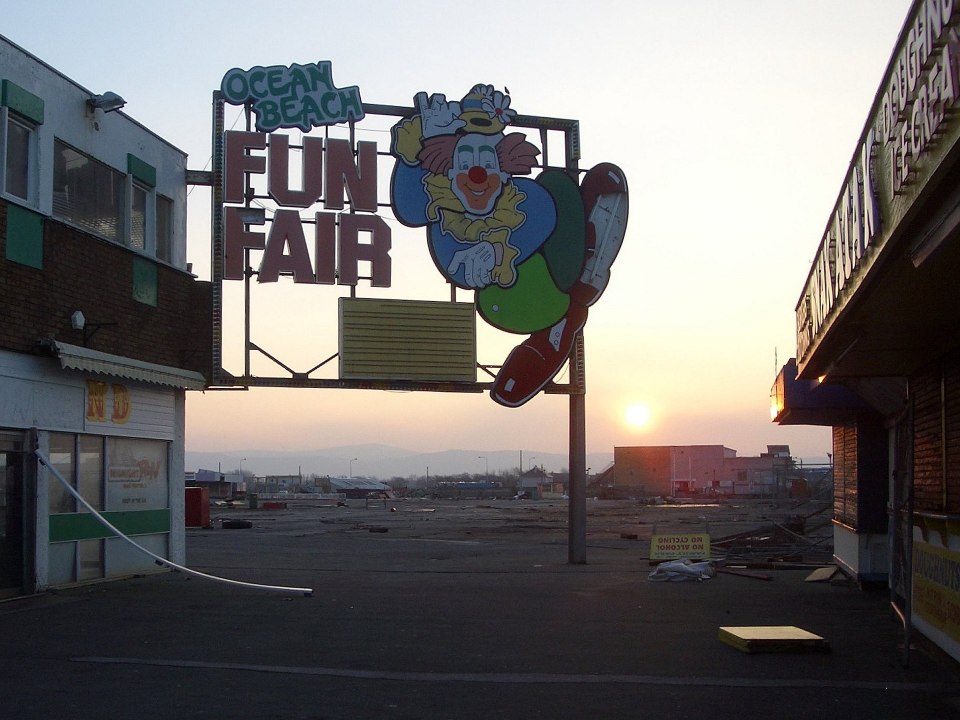 Pictures show the once-famous site now turning into an eerie piece of land