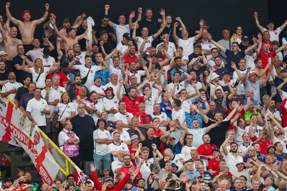 England fans are set to outnumber the Spanish two-to-one in Berlin