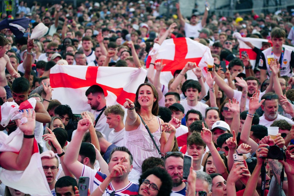 England fans in Berlin