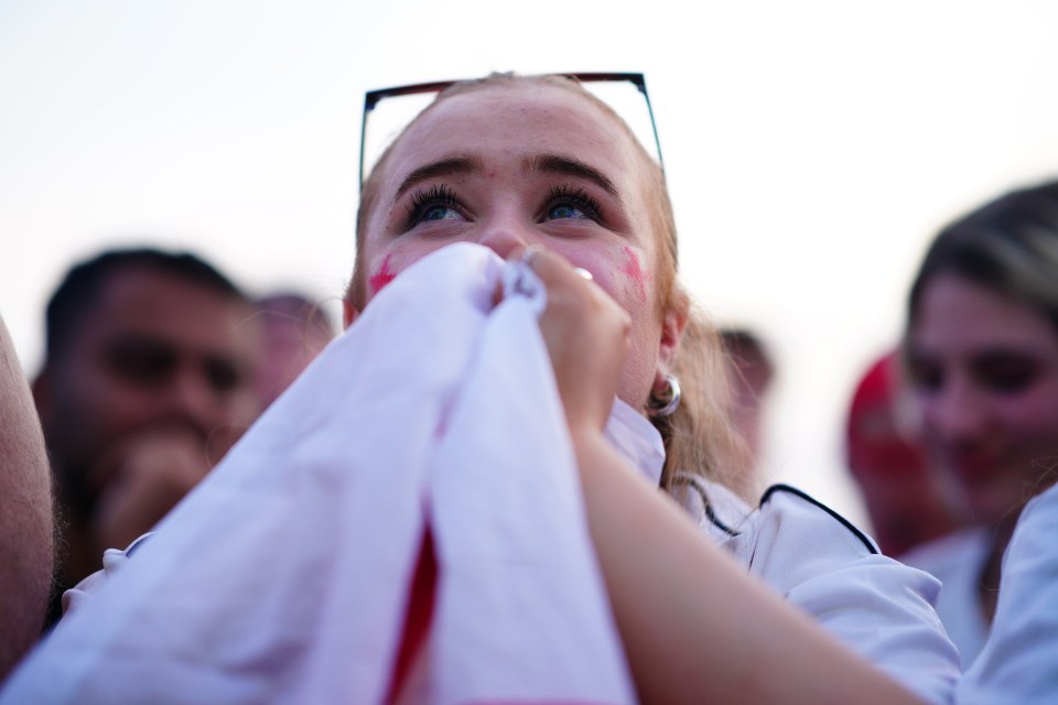 A nervous fan in Berlin