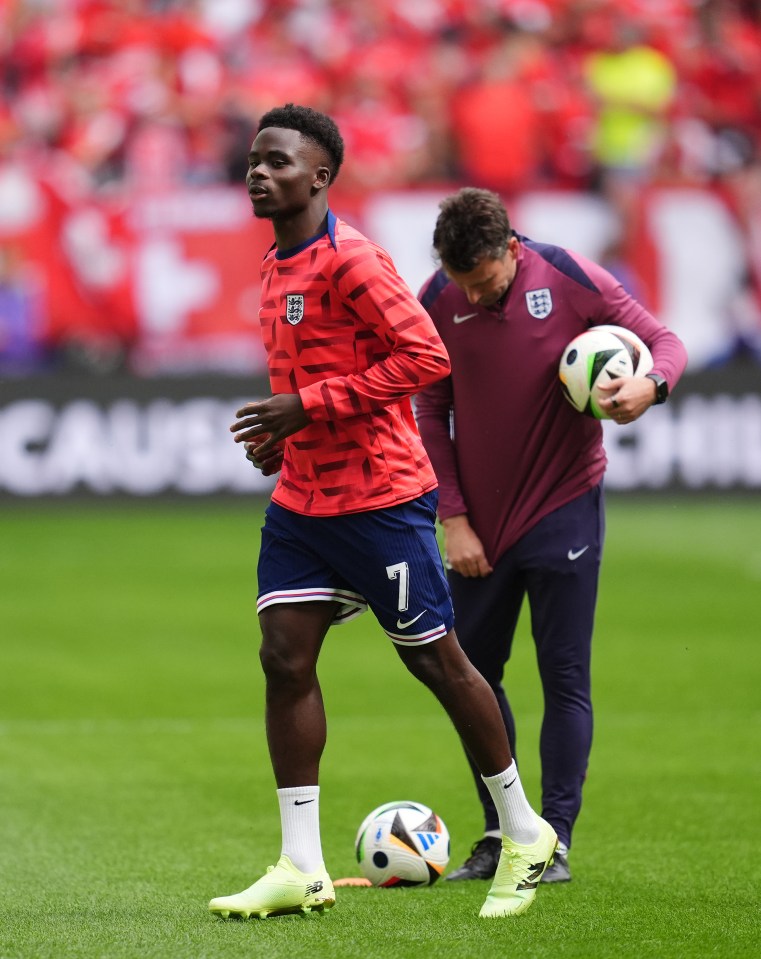 Bukayo Saka's value was stressed by boss Gareth Southgate